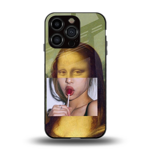 La Mona Lisa back phone cover | glass case for iphone 13 pro