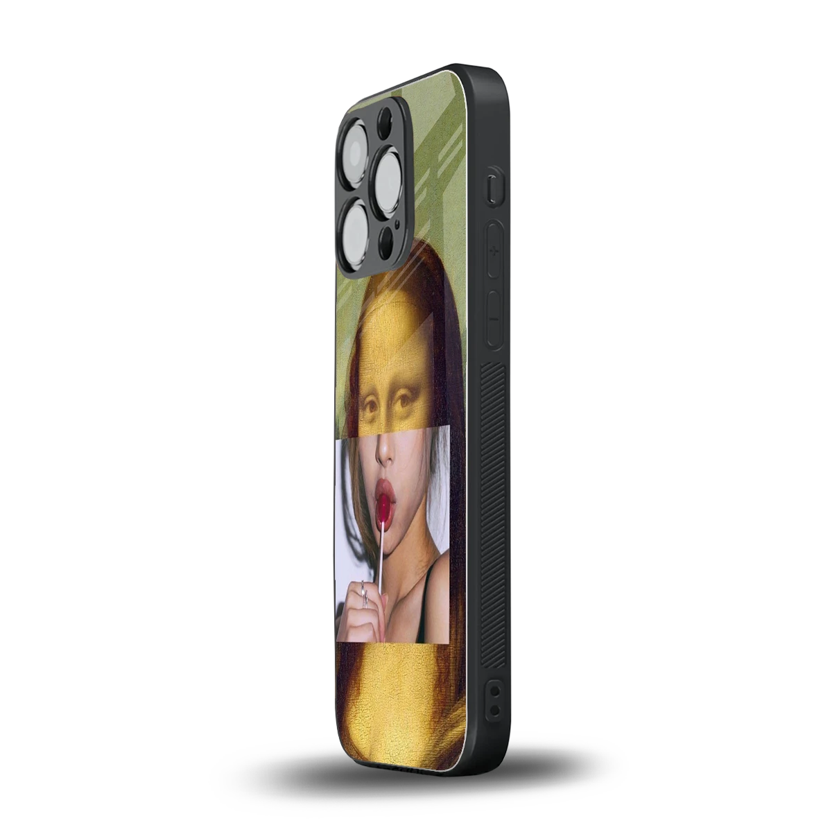 La Mona Lisa iphone 13 pro mobile cover | shockproof glass phone case