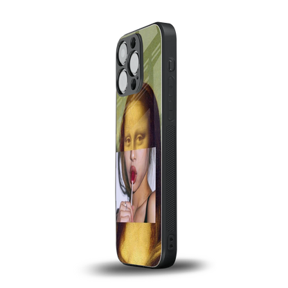La Mona Lisa iphone 13 pro mobile cover | shockproof glass phone case