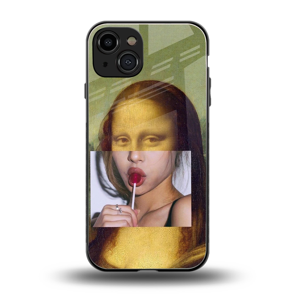 La Mona Lisa back phone cover | glass case for iphone 15