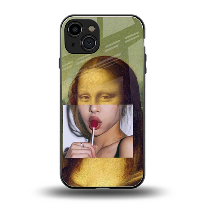 La Mona Lisa back phone cover | glass case for iphone 15