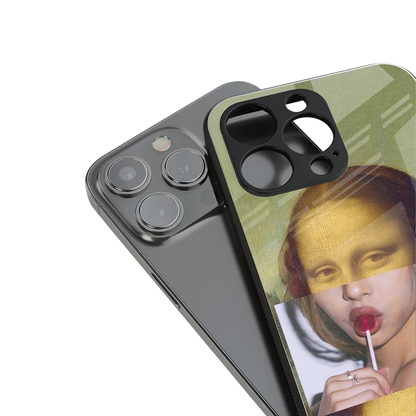 La Mona Lisa stylish phone case for iphone 13 mini | glossy glass and slim fit