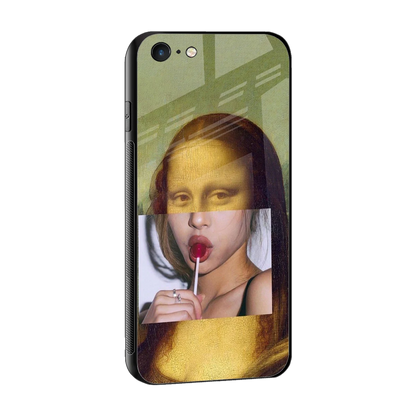 La Mona Lisa sleek iphone 6s plus cover with tempered glass back and TPU edges