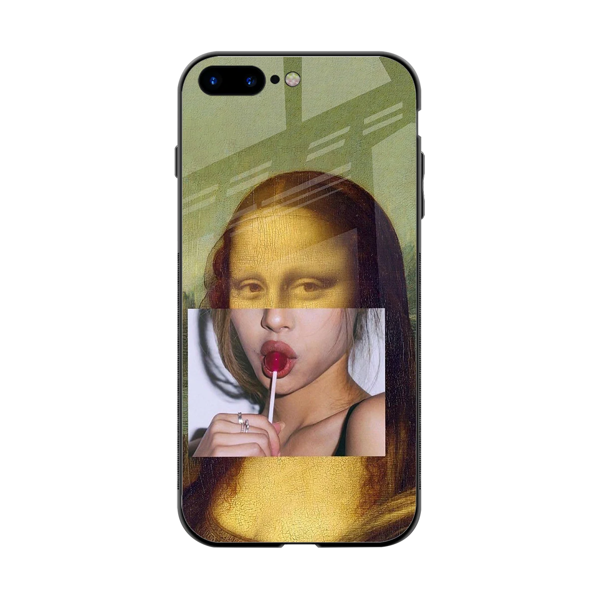 La Mona Lisa back phone cover | glass case for iphone 8 plus