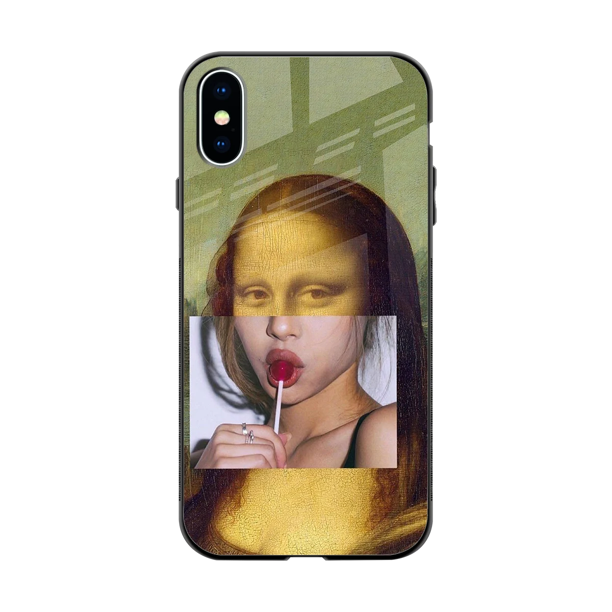 La Mona Lisa back phone cover | glass case for iphone xs