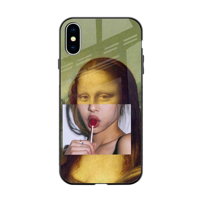 La Mona Lisa back phone cover | glass case for iphone xs