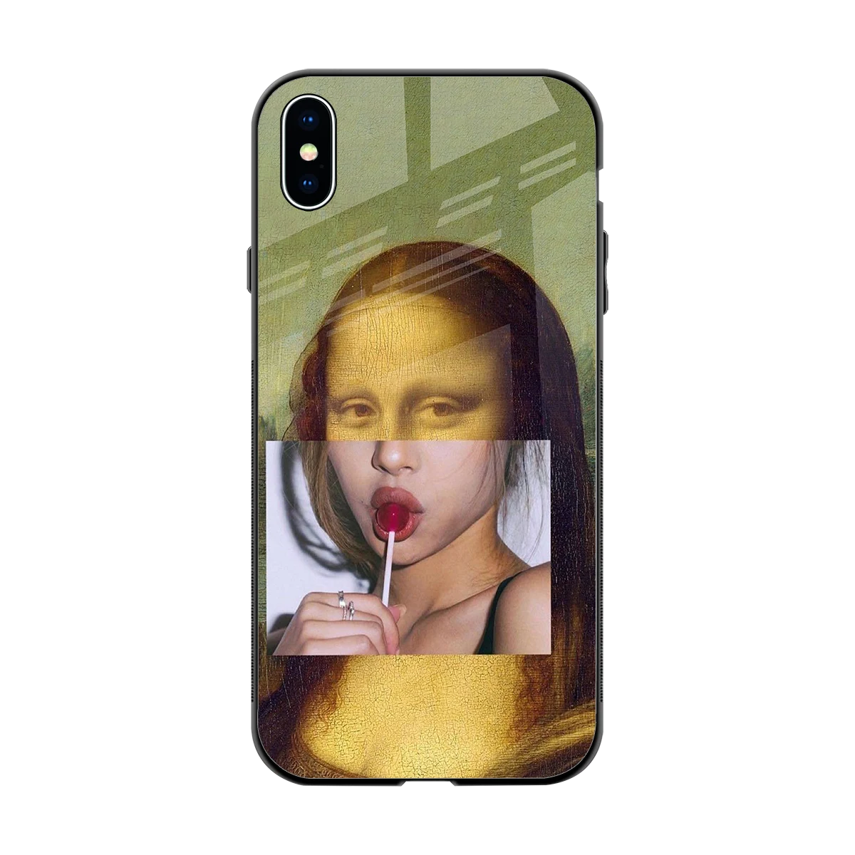 La Mona Lisa back phone cover | glass case for iphone xs max