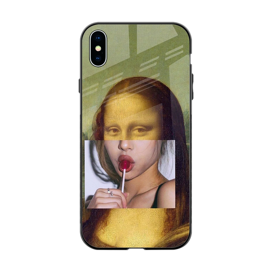 La Mona Lisa back phone cover | glass case for iphone xs max