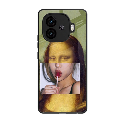 La Mona Lisa back phone cover | glass case for iqoo neo 10r 5g
