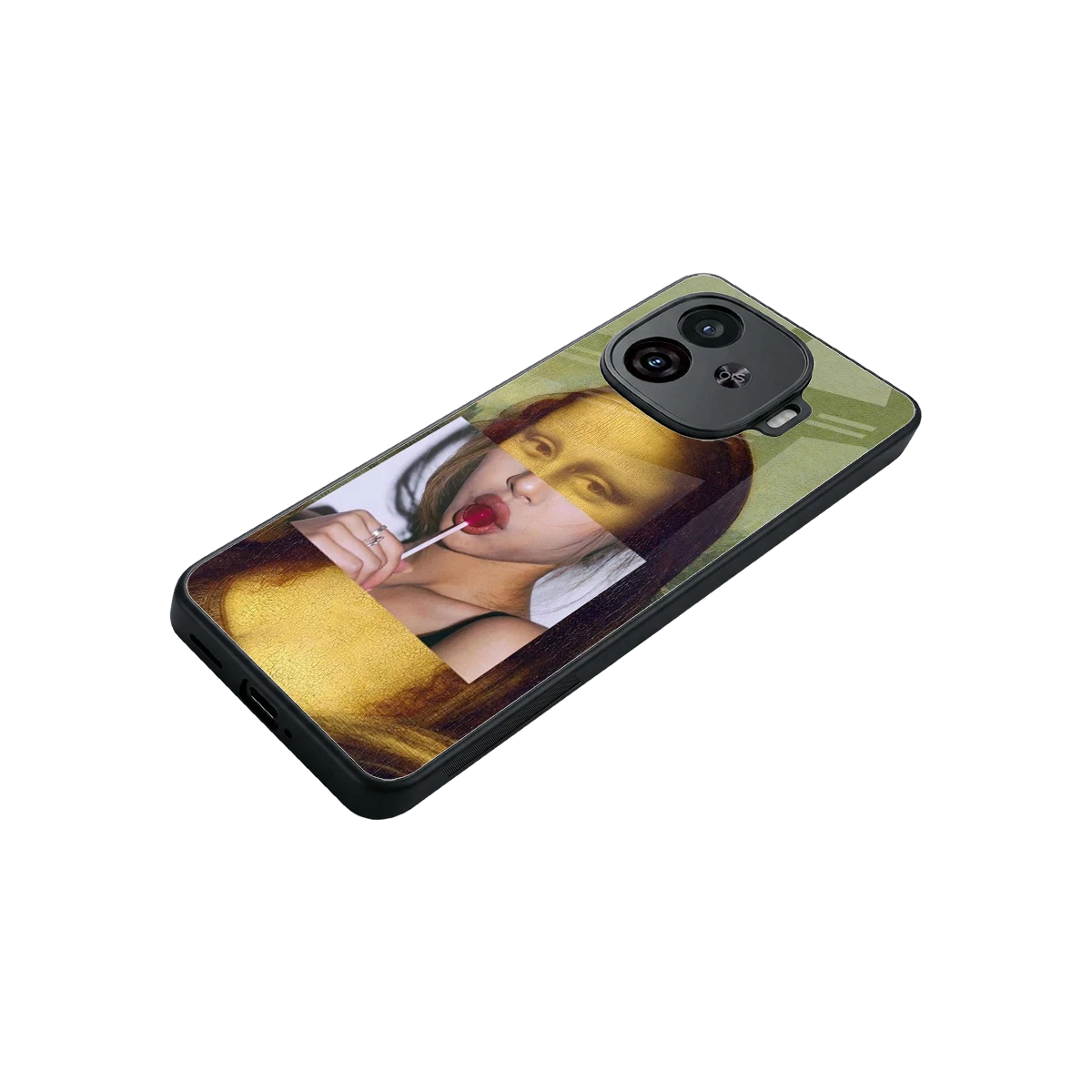 La Mona Lisa stylish phone case for iqoo neo 10r 5g | glossy glass and slim fit