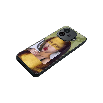La Mona Lisa stylish phone case for iqoo neo 10r 5g | glossy glass and slim fit