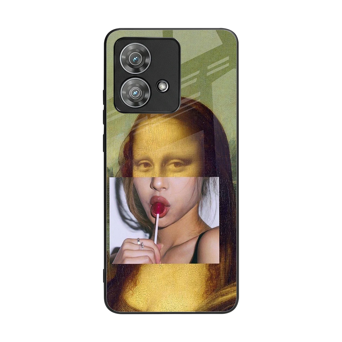 La Mona Lisa back phone cover | glass case for motorola edge 40 neo 5g