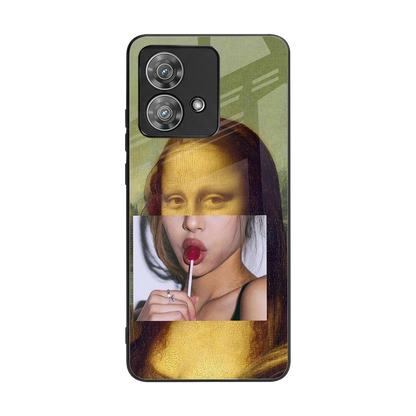 La Mona Lisa back phone cover | glass case for motorola edge 40 neo 5g