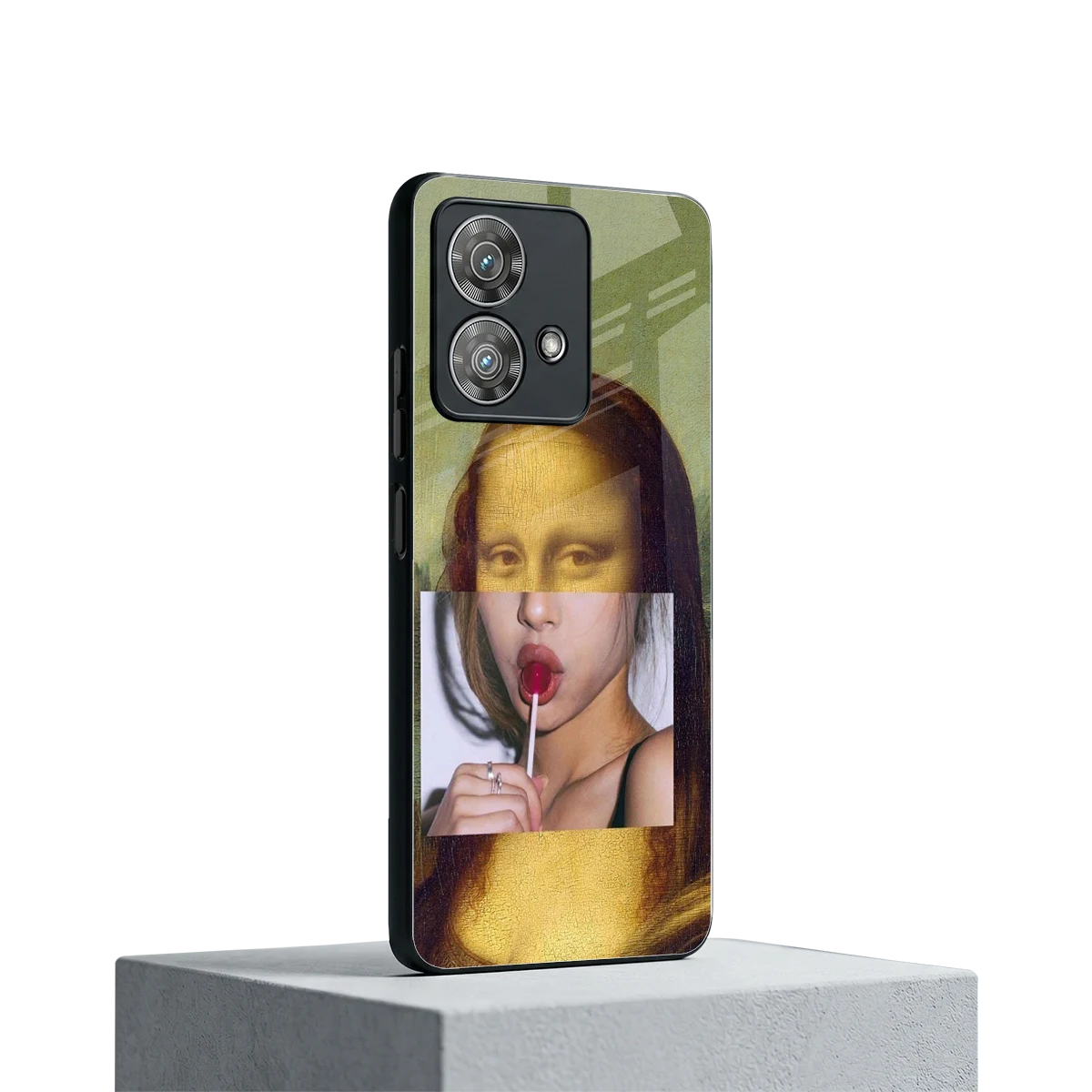 La Mona Lisa motorola edge 40 neo 5g mobile cover | shockproof glass phone case