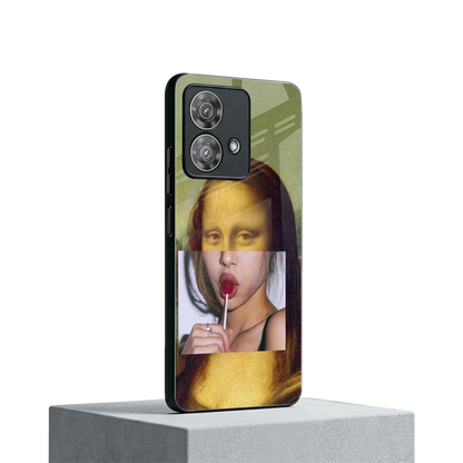 La Mona Lisa motorola edge 40 neo 5g mobile cover | shockproof glass phone case
