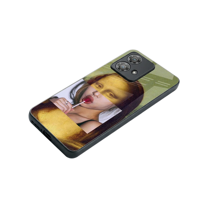La Mona Lisa stylish phone case for motorola edge 40 neo 5g | glossy glass and slim fit