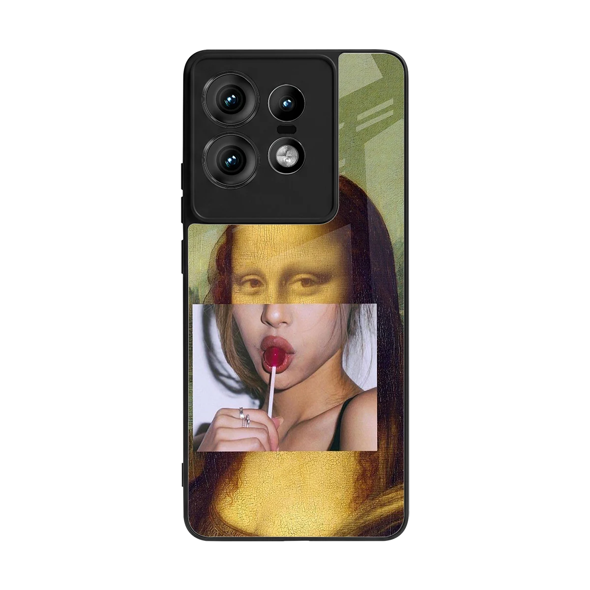La Mona Lisa back phone cover | glass case for motorola edge 50 pro