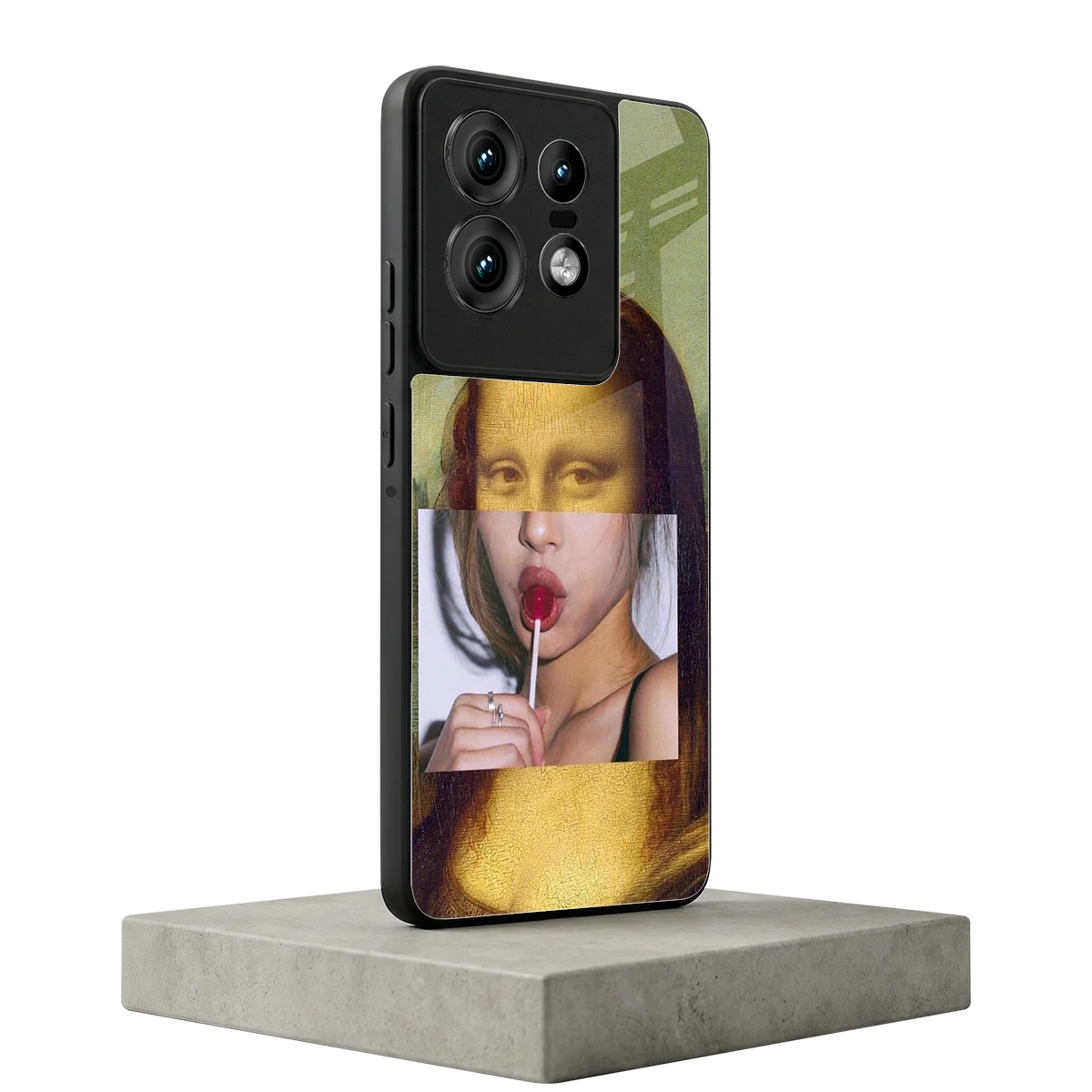 La Mona Lisa motorola edge 50 pro mobile cover | shockproof glass phone case