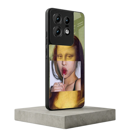La Mona Lisa motorola edge 50 pro mobile cover | shockproof glass phone case