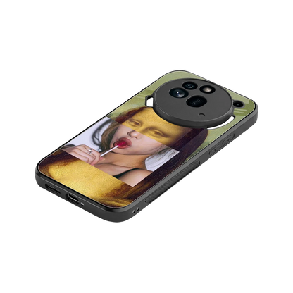 La Mona Lisa stylish phone case for nothing phone 3a pro | glossy glass and slim fit