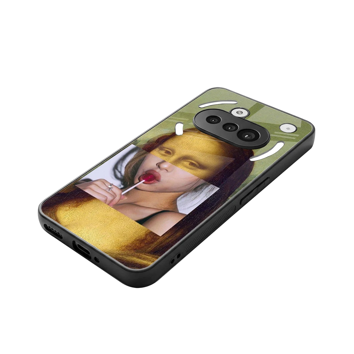 La Mona Lisa stylish phone case for nothing phone 3a | glossy glass and slim fit
