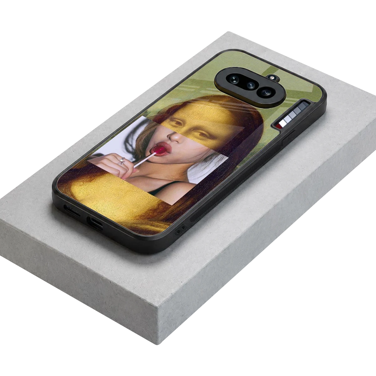 La Mona Lisa stylish phone case for nothing phone 4a | glossy glass and slim fit