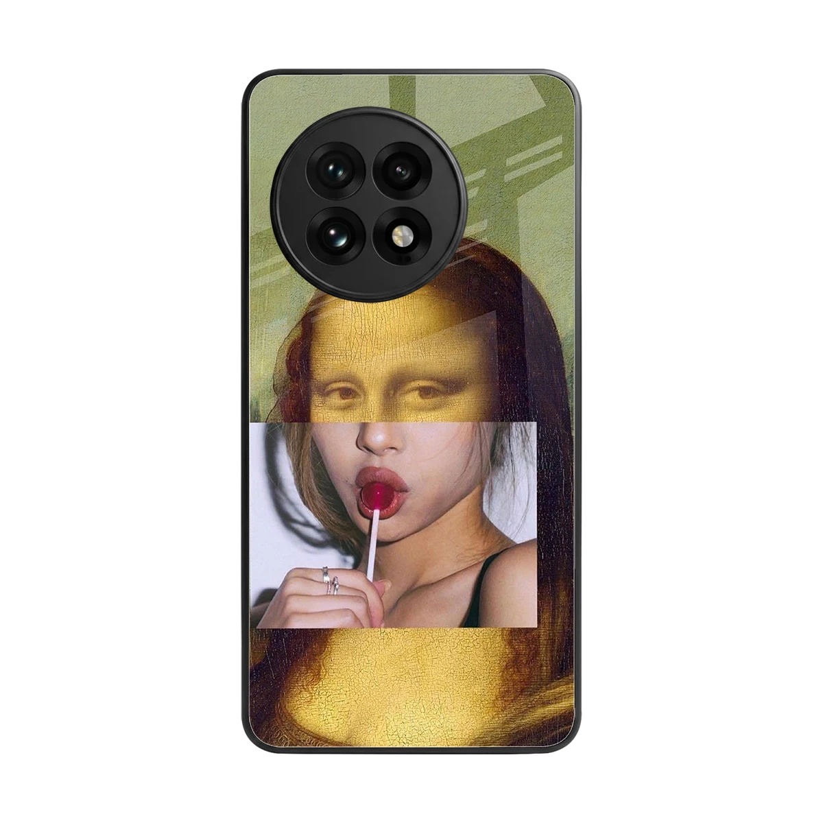 La Mona Lisa back phone cover | glass case for oneplus 13r