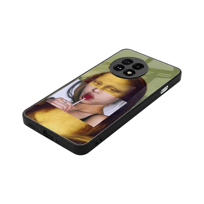 La Mona Lisa stylish phone case for oneplus 13r | glossy glass and slim fit