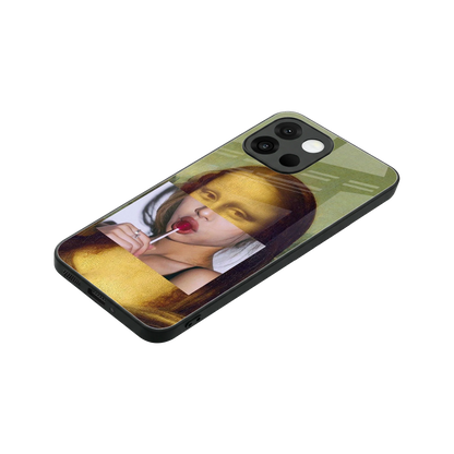 La Mona Lisa stylish phone case for oneplus 13s | glossy glass and slim fit