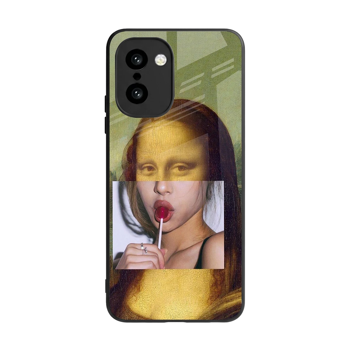 La Mona Lisa back phone cover | glass case for oneplus 15r