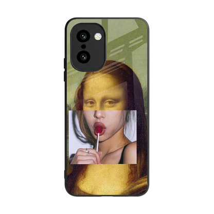 La Mona Lisa back phone cover | glass case for oneplus 15r