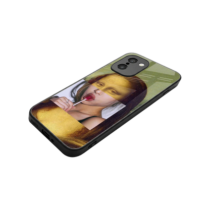 La Mona Lisa stylish phone case for oneplus 15r | glossy glass and slim fit