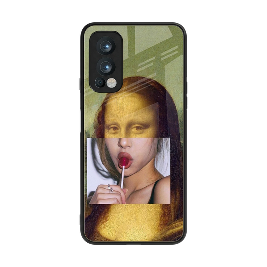 La Mona Lisa back phone cover | glass case for oneplus nord 2