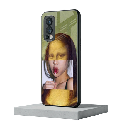 La Mona Lisa oneplus nord 2 mobile cover | shockproof glass phone case