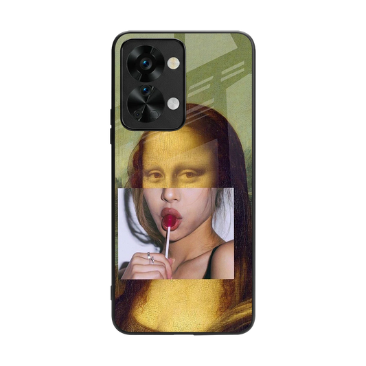 La Mona Lisa back phone cover | glass case for oneplus nord 2t
