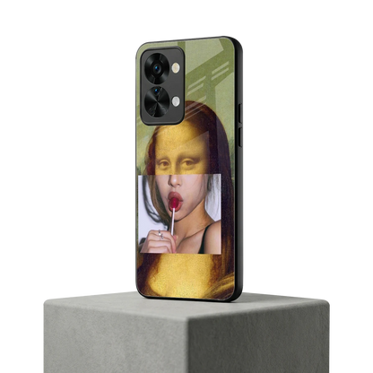 La Mona Lisa oneplus nord 2t mobile cover | shockproof glass phone case