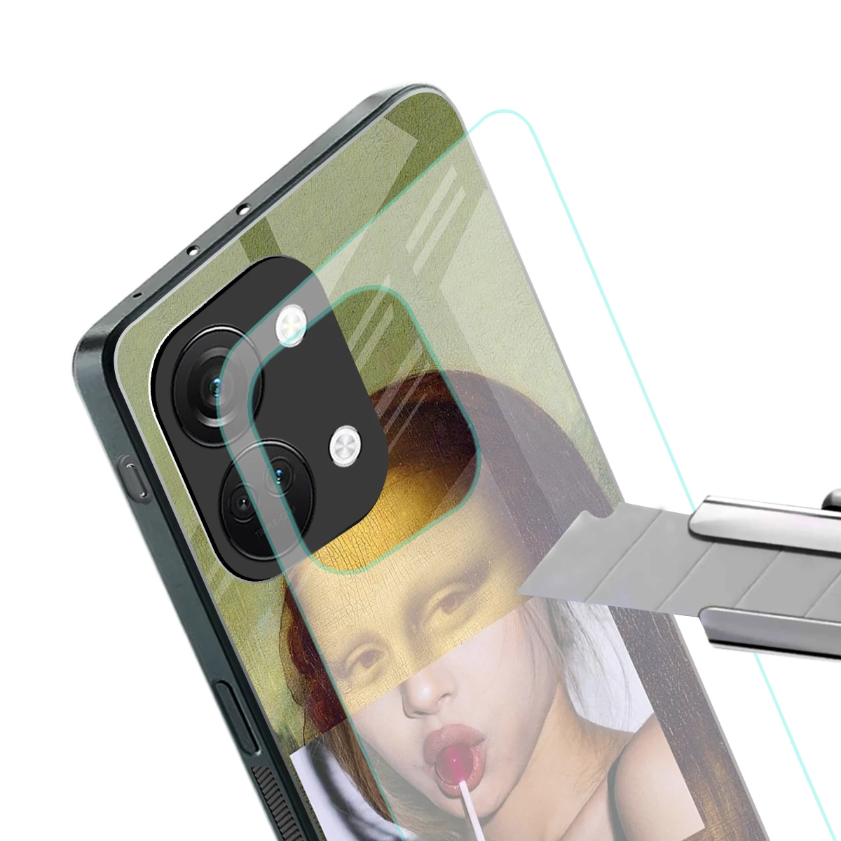 La Mona Lisa stylish phone case for oneplus nord 3 | glossy glass and slim fit