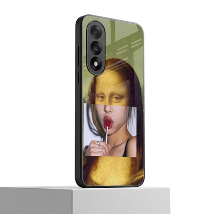 La Mona Lisa oneplus nord 5 mobile cover | shockproof glass phone case