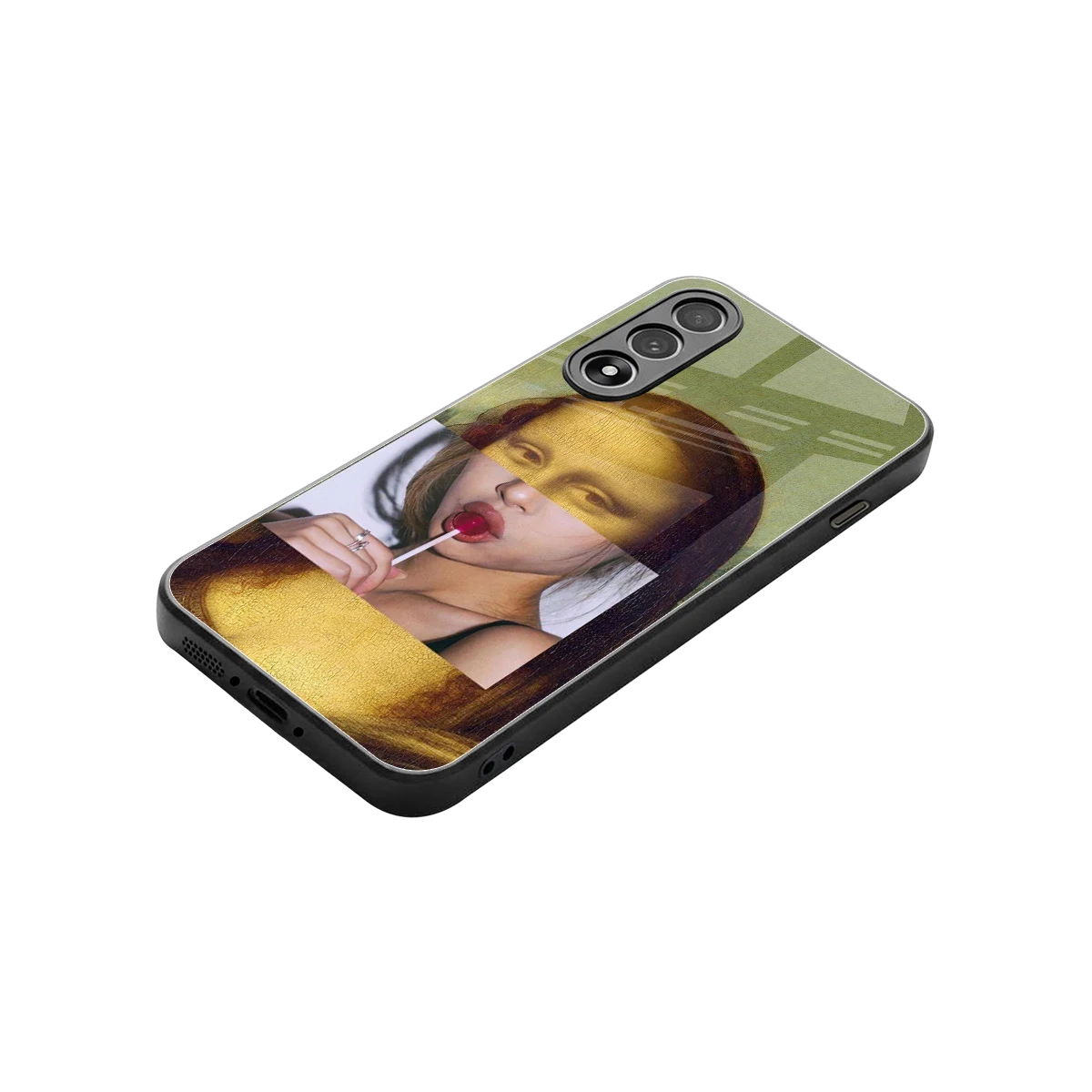 La Mona Lisa stylish phone case for oneplus nord 5 | glossy glass and slim fit