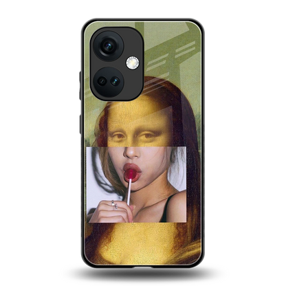 La Mona Lisa back phone cover | glass case for oneplus nord ce 3