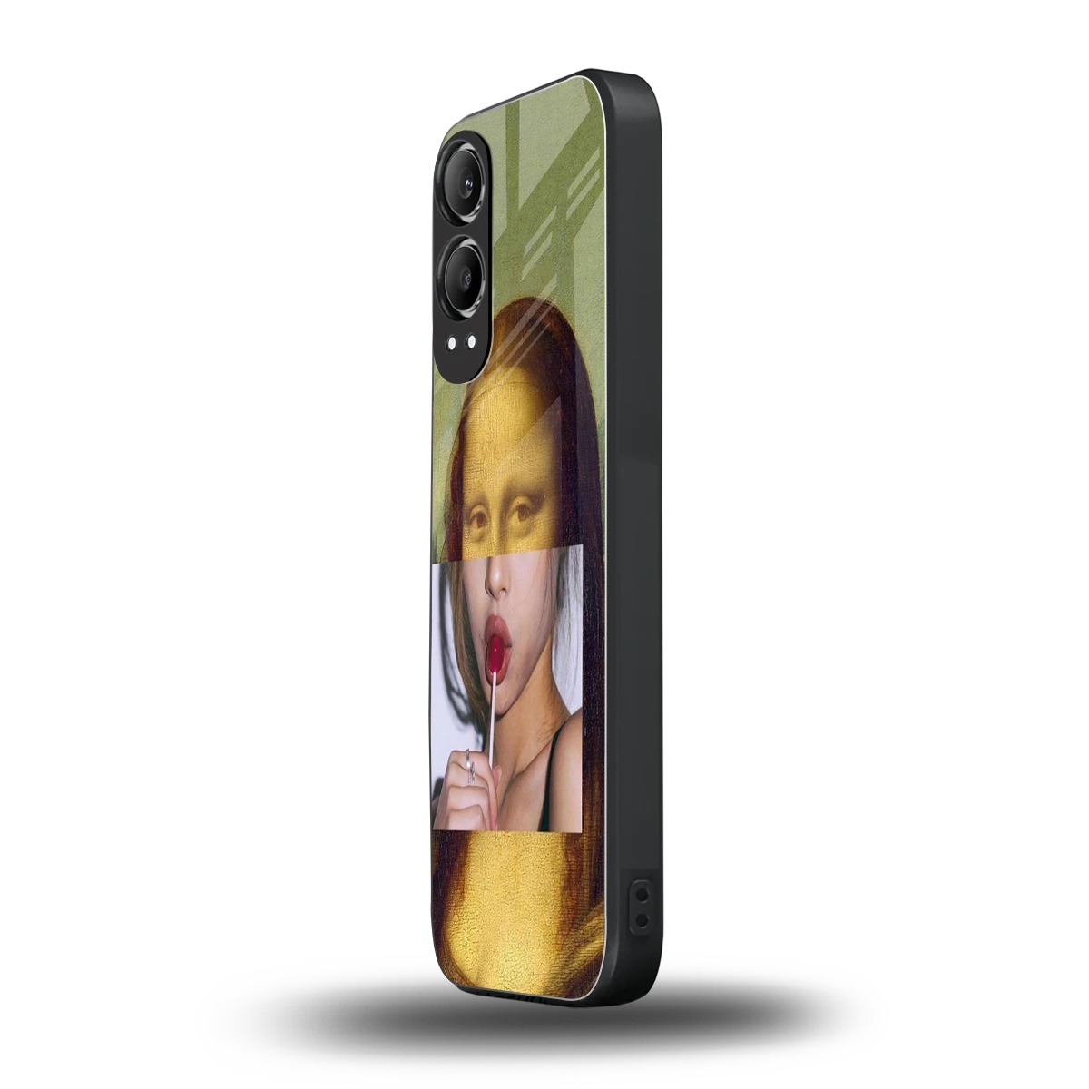 La Mona Lisa oneplus nord ce 4 lite mobile cover | shockproof glass phone case