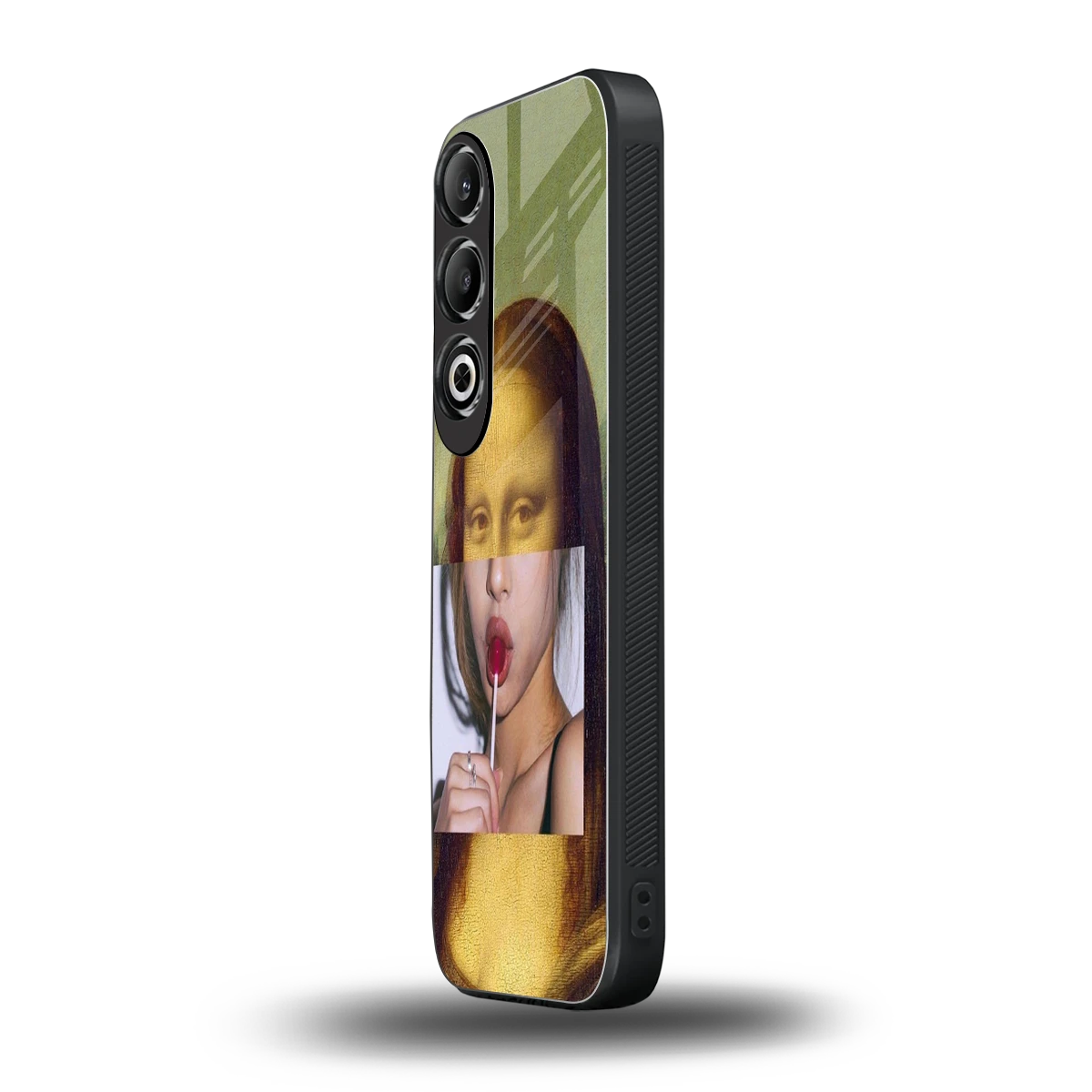 La Mona Lisa oneplus nord ce 4 mobile cover | shockproof glass phone case