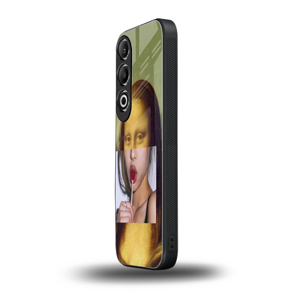 La Mona Lisa oneplus nord ce 4 mobile cover | shockproof glass phone case