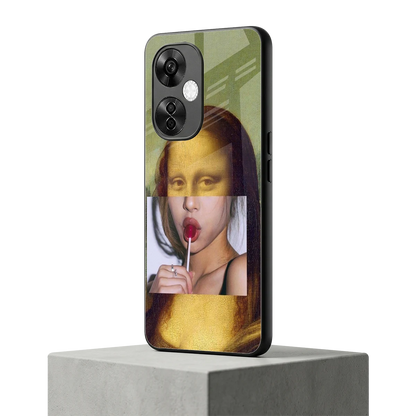 La Mona Lisa oneplus nord ce 3 lite mobile cover | shockproof glass phone case
