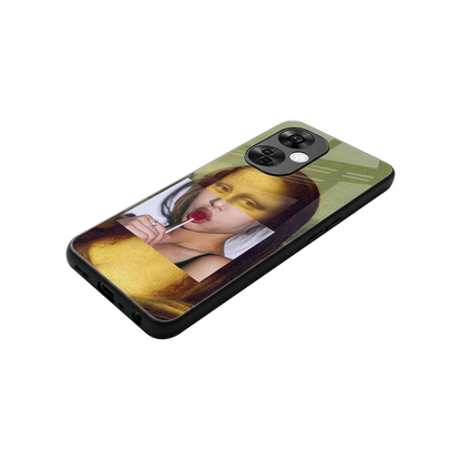 La Mona Lisa stylish phone case for oneplus nord ce 3 lite | glossy glass and slim fit