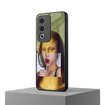La Mona Lisa oppo a3 pro mobile cover | shockproof glass phone case