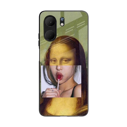 La Mona Lisa back phone cover | glass case for oppo a5x 5g