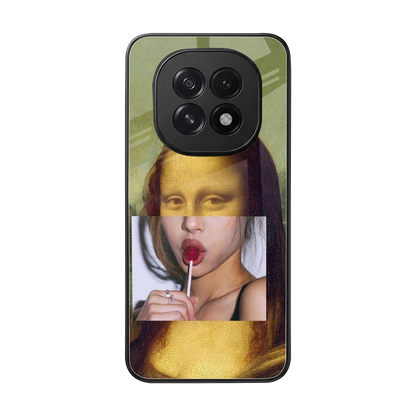 La Mona Lisa back phone cover | glass case for oppo f29 5g