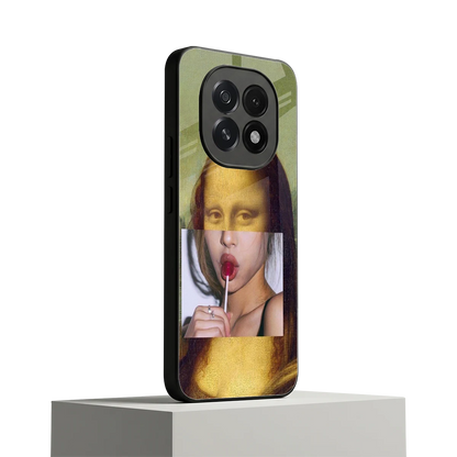 La Mona Lisa oppo f29 5g mobile cover | shockproof glass phone case