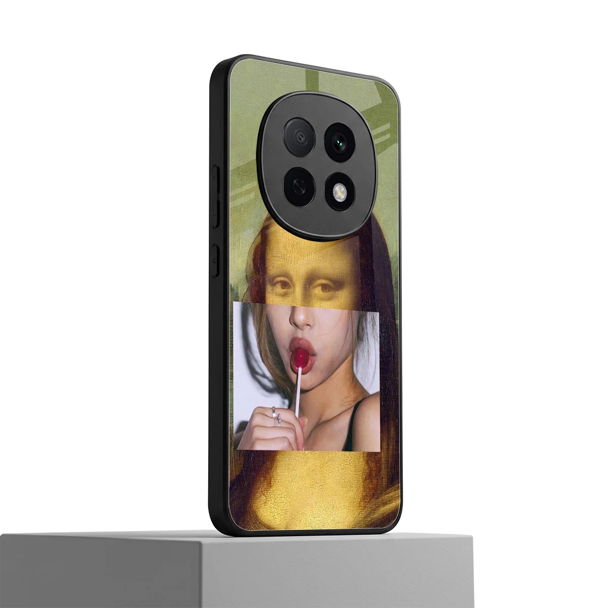 La Mona Lisa oppo f29 pro 5g mobile cover | shockproof glass phone case